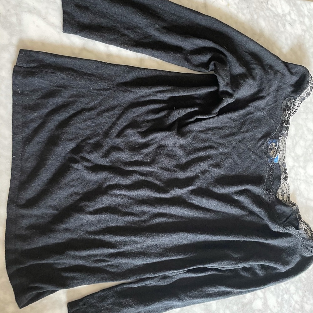Blumarine Blugirl Black Scoop Neck Sweater